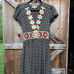 Corey Lynn Calter silk dress with embroidery